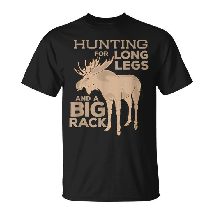Moose Hunting Big Rack Bull Hunter Hunt Season T T-Shirt