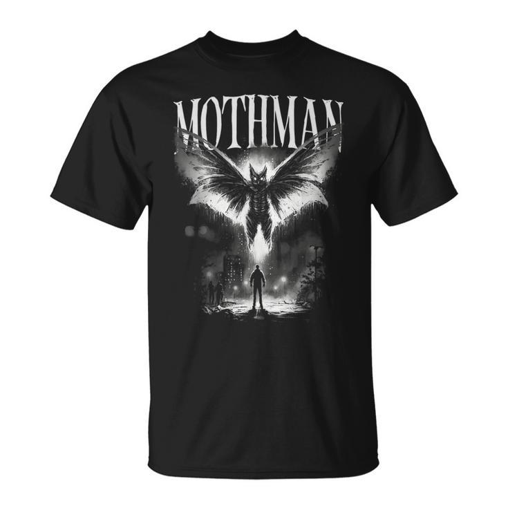 Mothman Cryptid Creature Death From Above Graphic T-Shirt