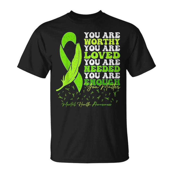 Motivational Support Warrior Mental Health Awareness T-Shirt