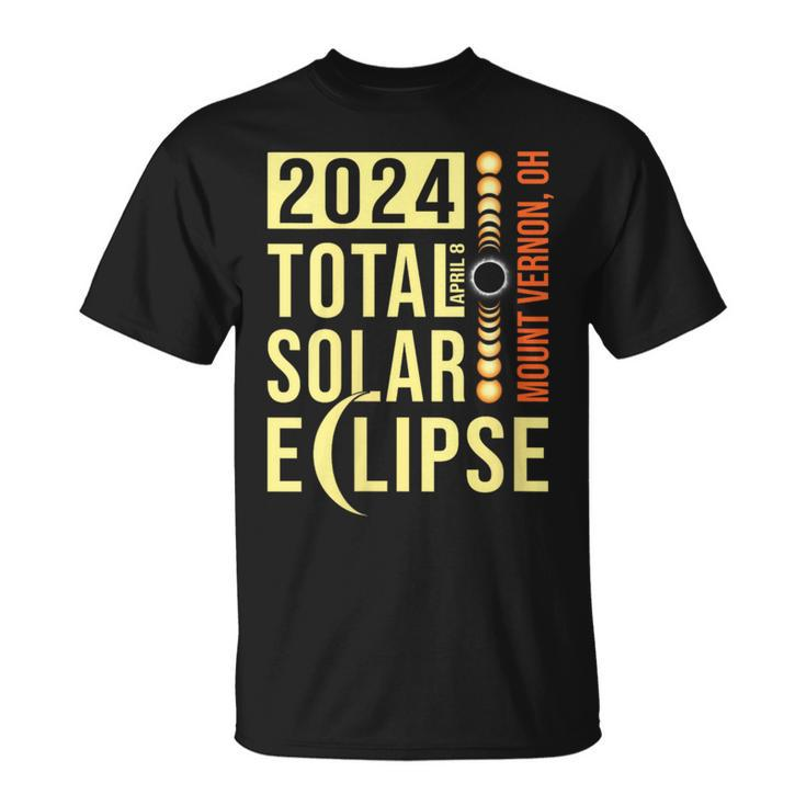 Mount Vernon Ohio Total Solar Eclipse April 8 2024 T-Shirt