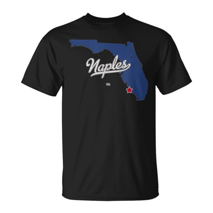 Naples Florida Fl Map T-Shirt