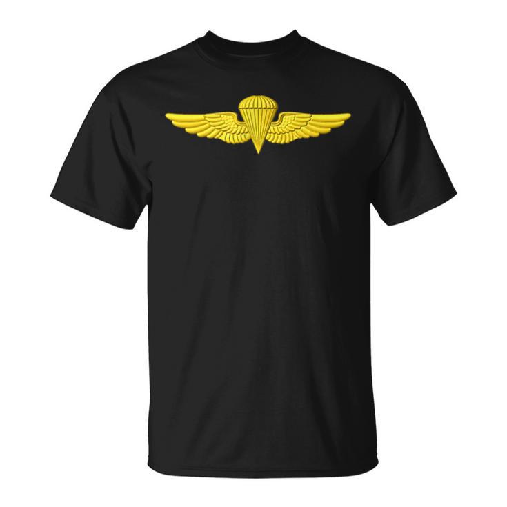 Naval Parachutist Jump Wings Airborne Navy Badge T-Shirt