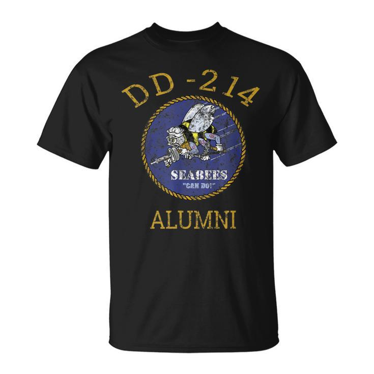 Navy Seabees Dd 214 Alumni VintageT-Shirt