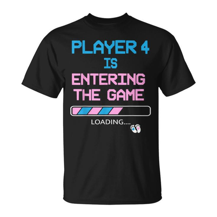 New Dad Baby Announcement Gender Reveal Father's Day Gaming T-Shirt