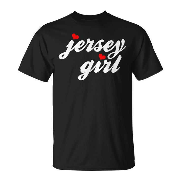 New Jersey Heart Jersey Girl Cute New Jersey Home Pride T-Shirt