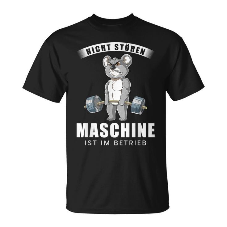 Nicht Stören Maschine In Berieb Gym Fitness T-Shirt