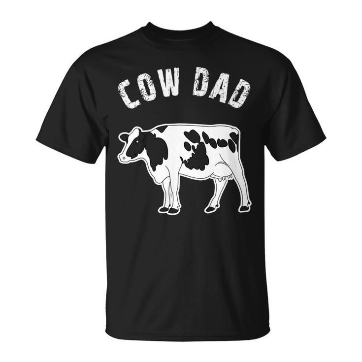 Niedliche Kuh Papa Illustration Liebhaber Landwirt Für T-Shirt