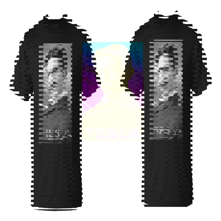 Nikola Tesla Inspiradora De Ciencia Y Electricidad Camiseta unisex