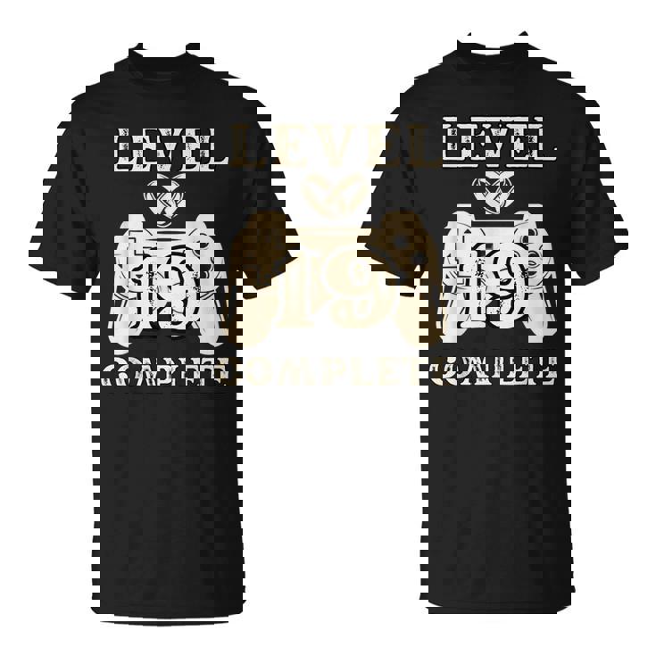 Nivel 19 Completo Para Hombres Idea De Regalo 19 Aniversario De Boda Camiseta unisex