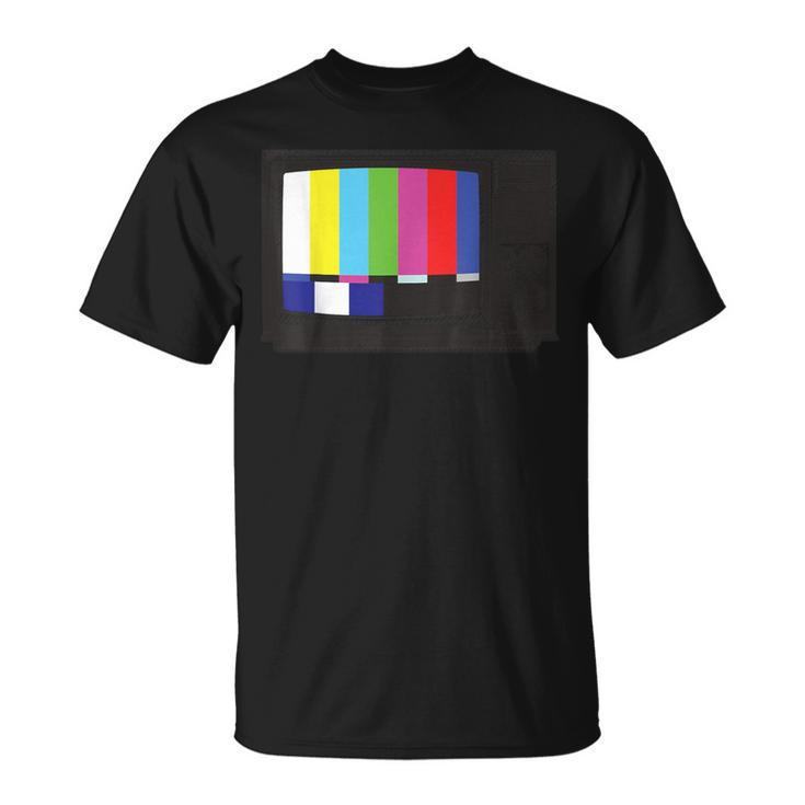 No Signal 70S 80S Television Screen Retro Vintage Tv T-Shirt