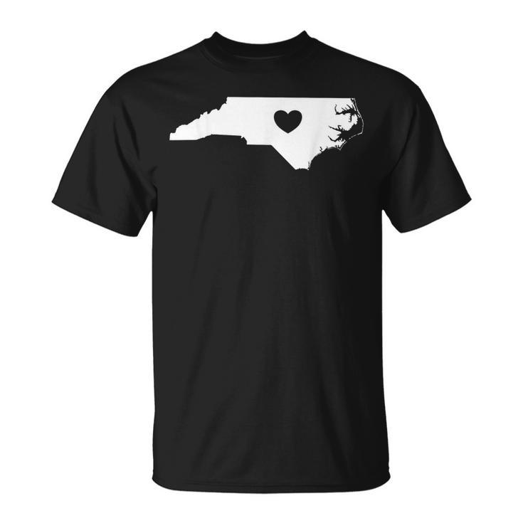 North Carolina Heart State Silhouette T-Shirt