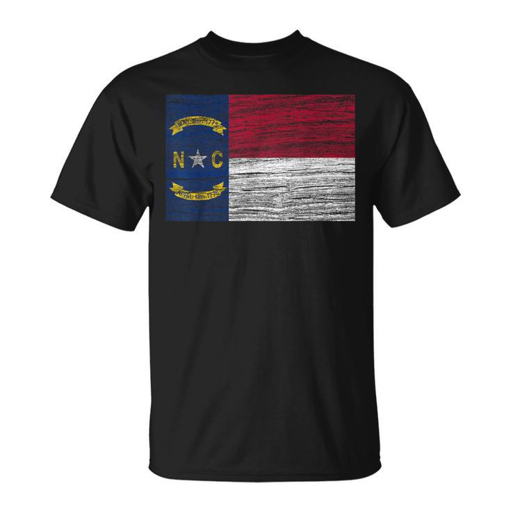 North Carolina State Flag Vintage Distressed Nc T-Shirt