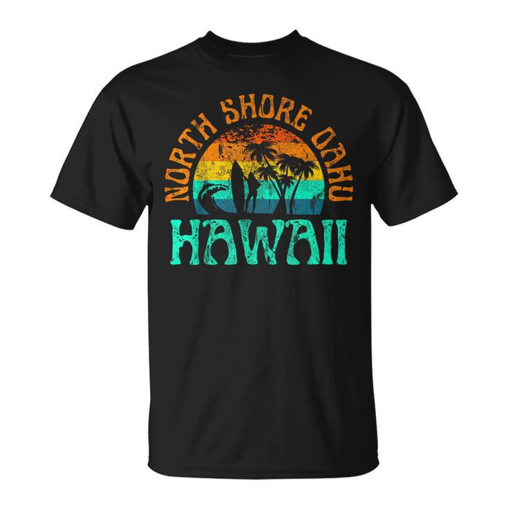 North Shore Oahu Hawaii Surf Beach Surfer Waves Girls T-Shirt
