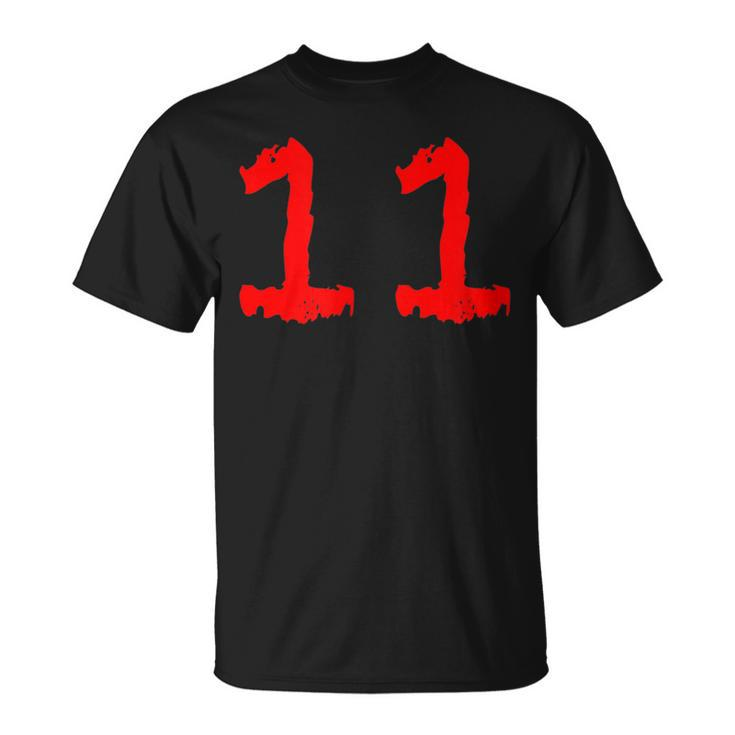 Number 11 Birthday Or Team Sports Jersey Eleven T-Shirt