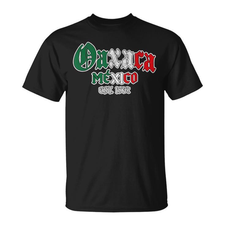 Oaxaca Mexico Est 1532 Vintage Mexican Pride Latino T-Shirt