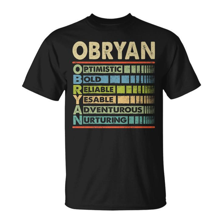 Obryan Family Name Obryan Last Name Team T-Shirt