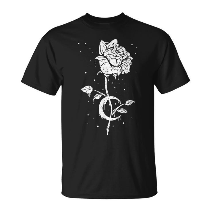 Occult Moon Rose Witchcraft The Witch Vintage Dark Magic T-Shirt