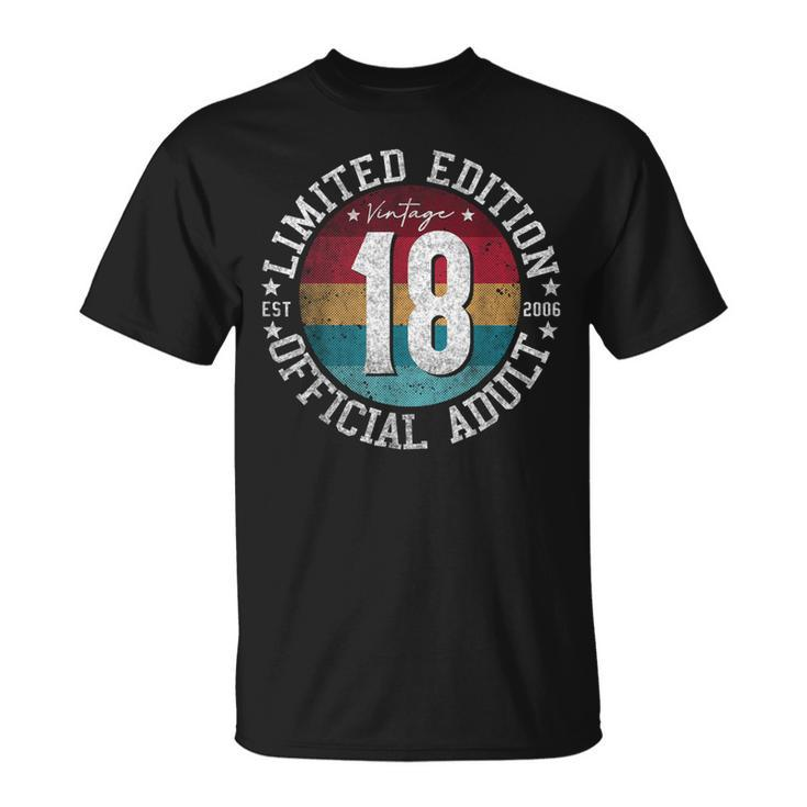 Official Adult 18Th Birthday 18 Year Old T-Shirt