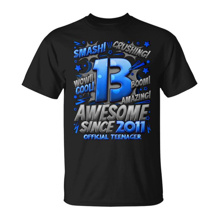 Official Nager 13Th Birthday Comic Style 13 Year Old Boy T-Shirt
