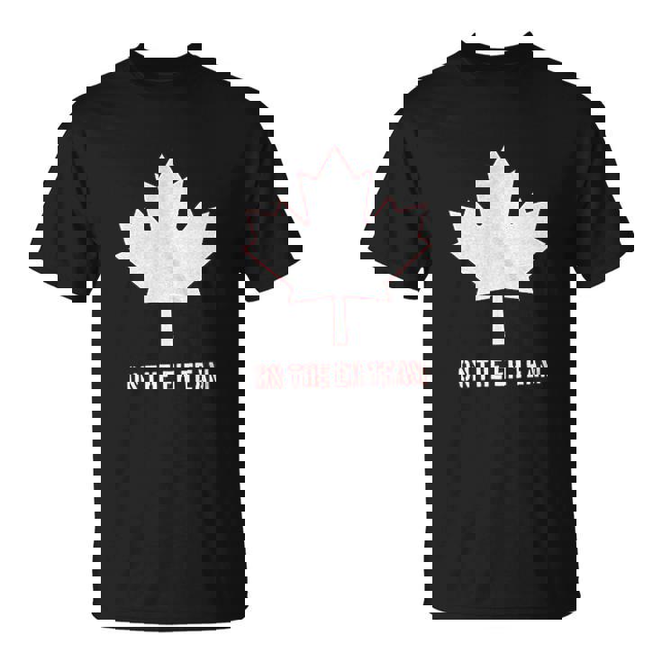 On The Eh Team Canada Mens Back Print T-shirt - Thegiftio UK