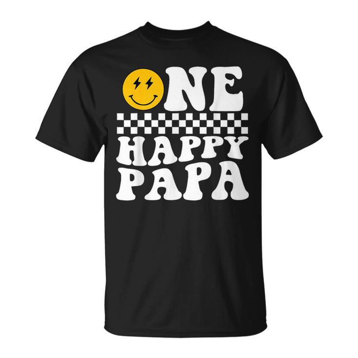 One Happy Dude 1St Birthday One Cool Papa Family Matching T-Shirt