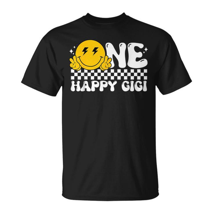 One Happy Dude Gigi Groovy 1St Birthday Family Matching T-Shirt