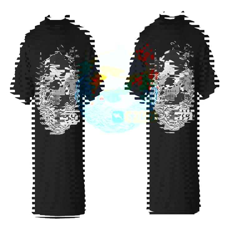 Orca Japonesa Gran Ola Kanagawa Japón Arteintage Camiseta unisex
