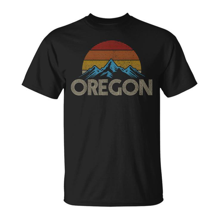 Oregon Vintage Mountains Pride Nature Hiking Souvenir T-Shirt
