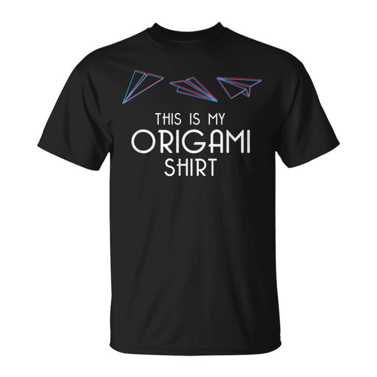 Origami Paper Folding Japanese T-Shirt