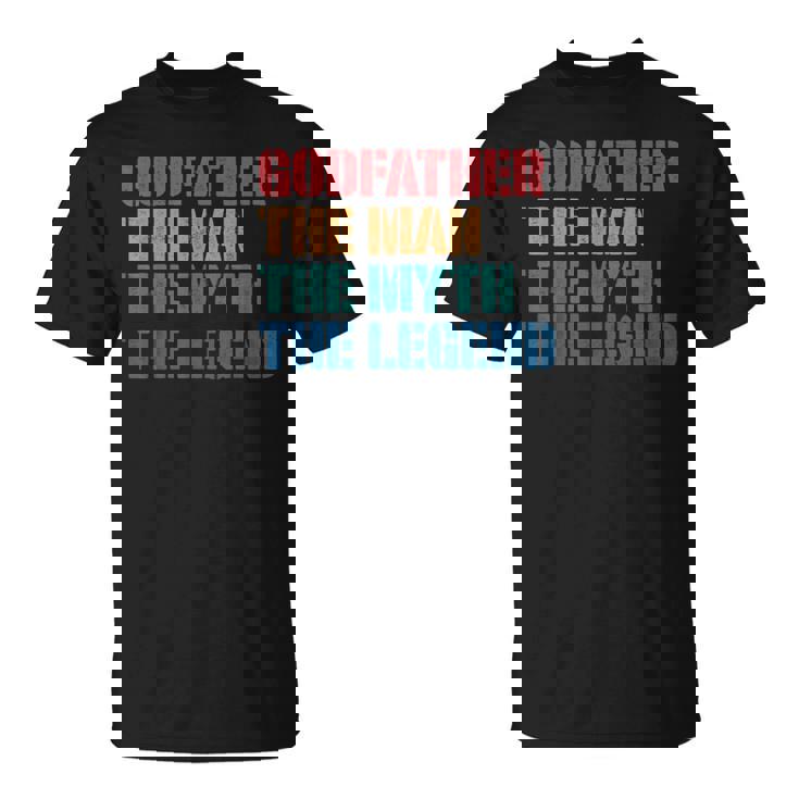 Padrino Hombre Mito Leyenda Ahijado Padrino Camiseta unisex