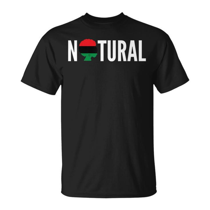 Pan African Flag Natural Melanin Afro Pride Black Pride Love T-Shirt