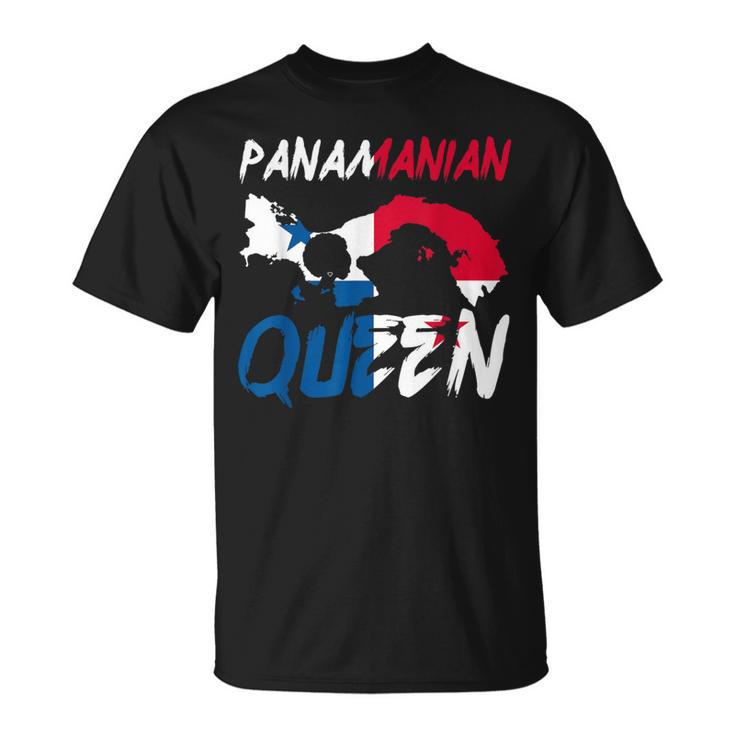 Panamanian Queen Panama Flag Afro-Pride Proud Independent T-Shirt