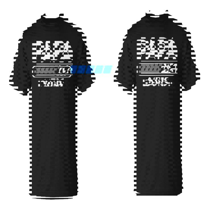 Papa 2024 Cargando Anuncio De Embarazo Soon To Be Papa Camiseta unisex