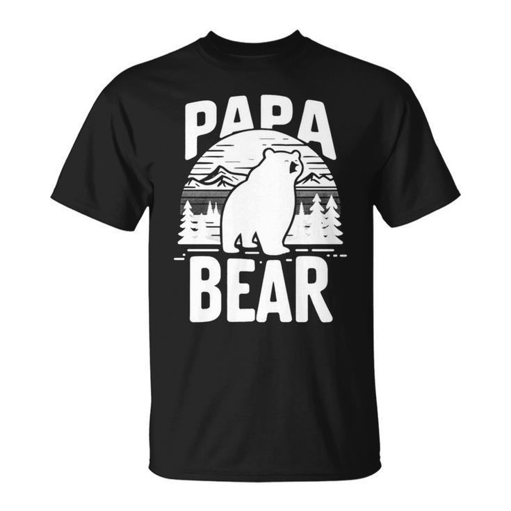 Papa Bear Für Stolzenater Ehemann Onkel Zumatertag T-Shirt