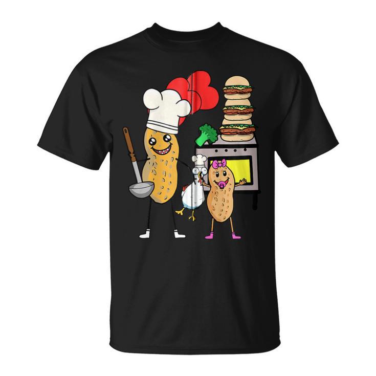 Papa Erdnuss Familie Kochen Köche Kind Kochkunst Huhn Nuss Kapuzenjacke T-Shirt