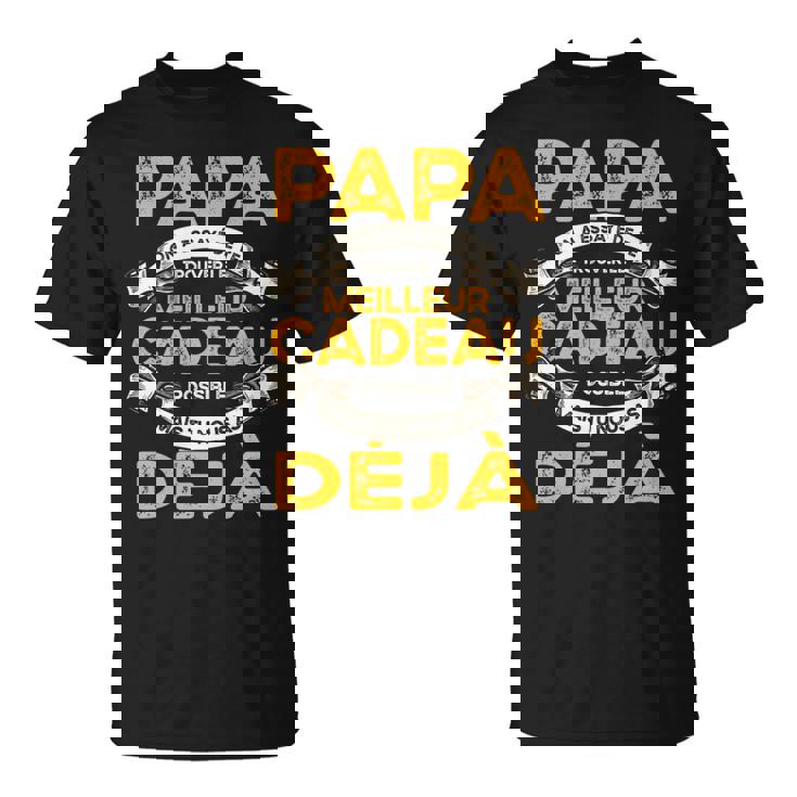 Papa Fête Des Pères Cadeau Homme Cadeau Papa Manche Longue T-Shirt