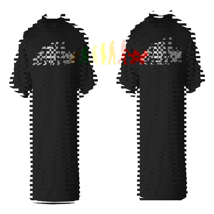 Papá Gemelos Evolución Día Del Padre Regalo Mellizos Papa Camiseta unisex