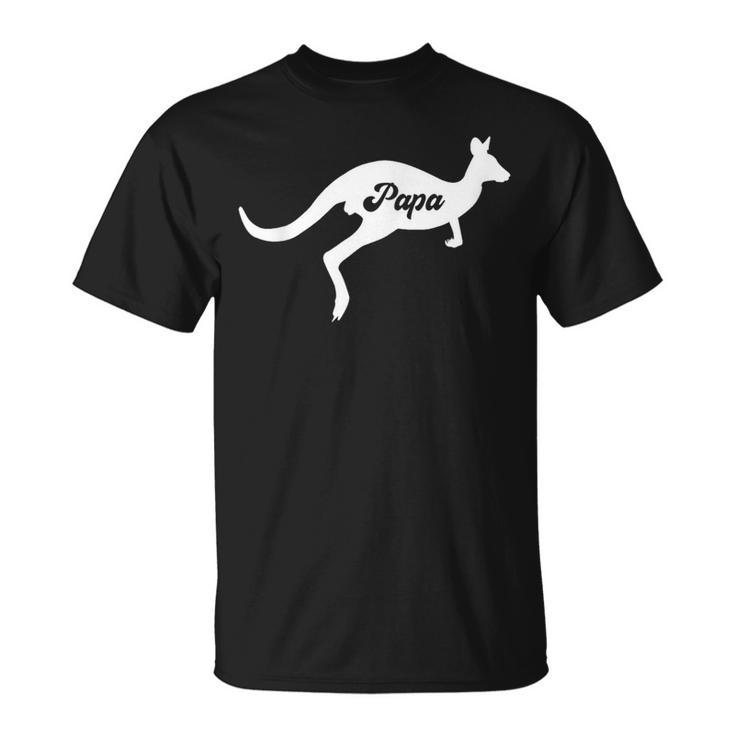 Papa Kangaroo Dad Kangaroo Family Matching T-Shirt