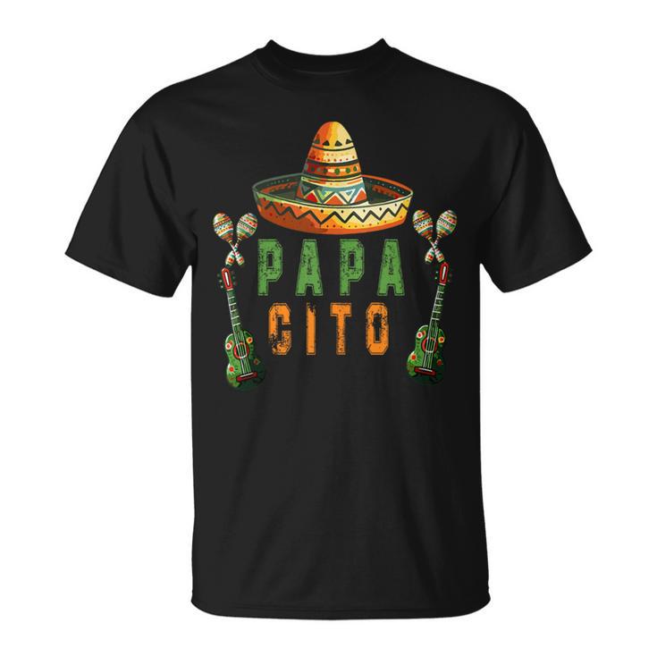 Papacito Lustiger Mexikanischer Papa Cinco De Mayoatertag T-Shirt