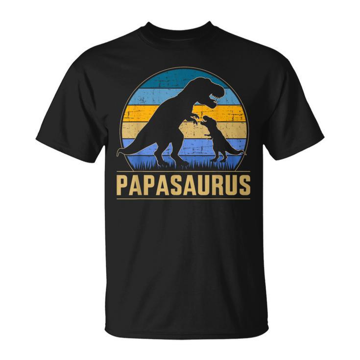 Papasaurus Für Papa Zumatertag Weihnachten Geburtstag T-Shirt