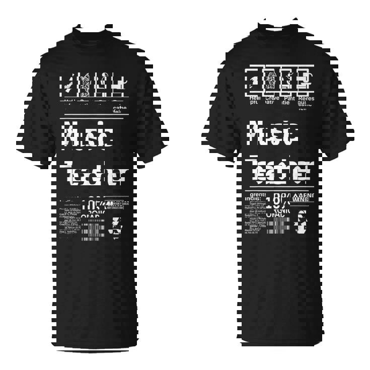 Para Profesores De Música Regalos Para Profesores De Música Camiseta unisex