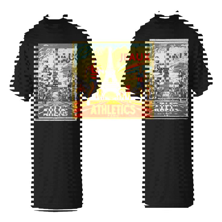 París Los Juegos Atletismo Camiseta unisex