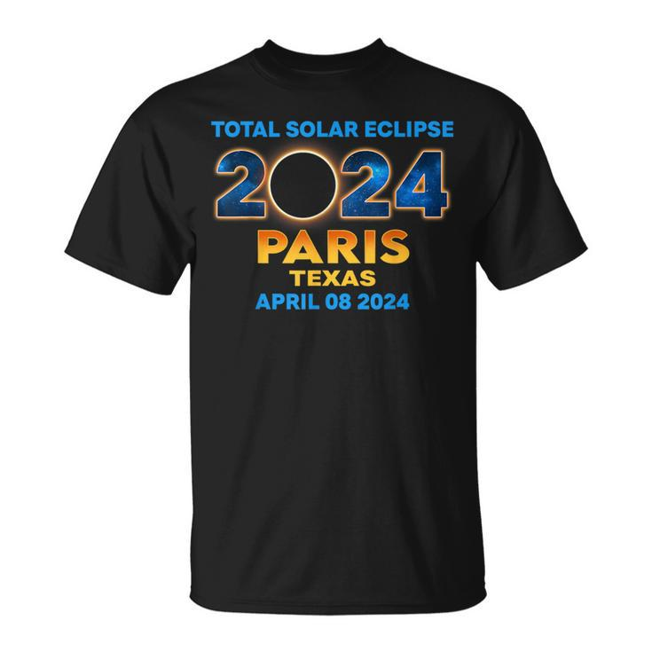 Paris Texas Eclipse 2024 Total Solar Eclipse T-Shirt