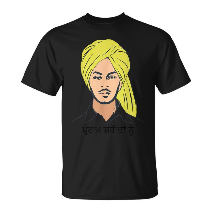 Parnam Shaheeda Nu Shaheed Bhagat Singh Indian Patriotic T-Shirt