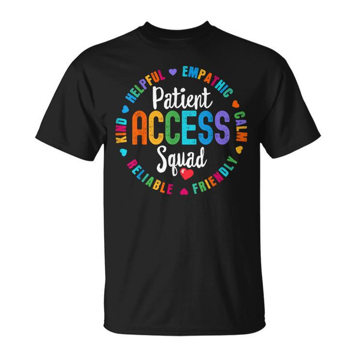 Patient Access Squad Best Patient Care Technician Worker T-Shirt