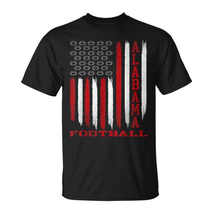 Patriotic Usa Flag Alabama Football Season Party T-Shirt