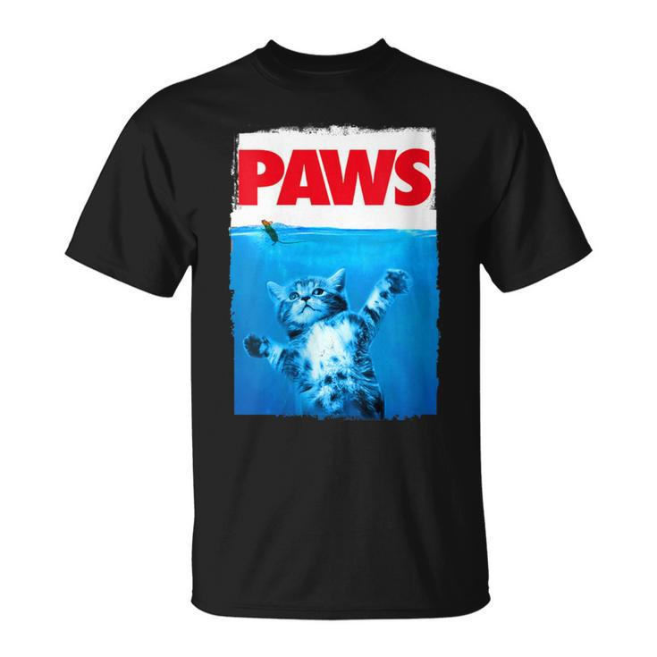 Paws Cat And Mouse Top Cute Cat Lover Parody Top T-Shirt