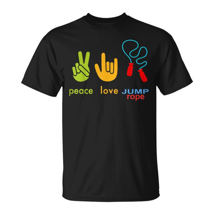 Peace Love Jump Rope Skipping Jumping T-Shirt