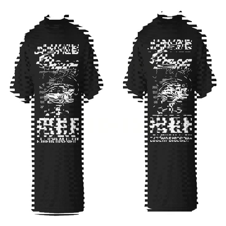 Pêche Pêcheur Papa Cadeau Poissons Pêche Fête Des Péres T-Shirt