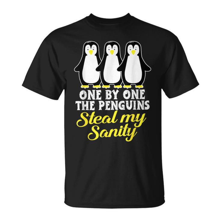 Penguin One By One The Penguins Steal My Sanity T-Shirt